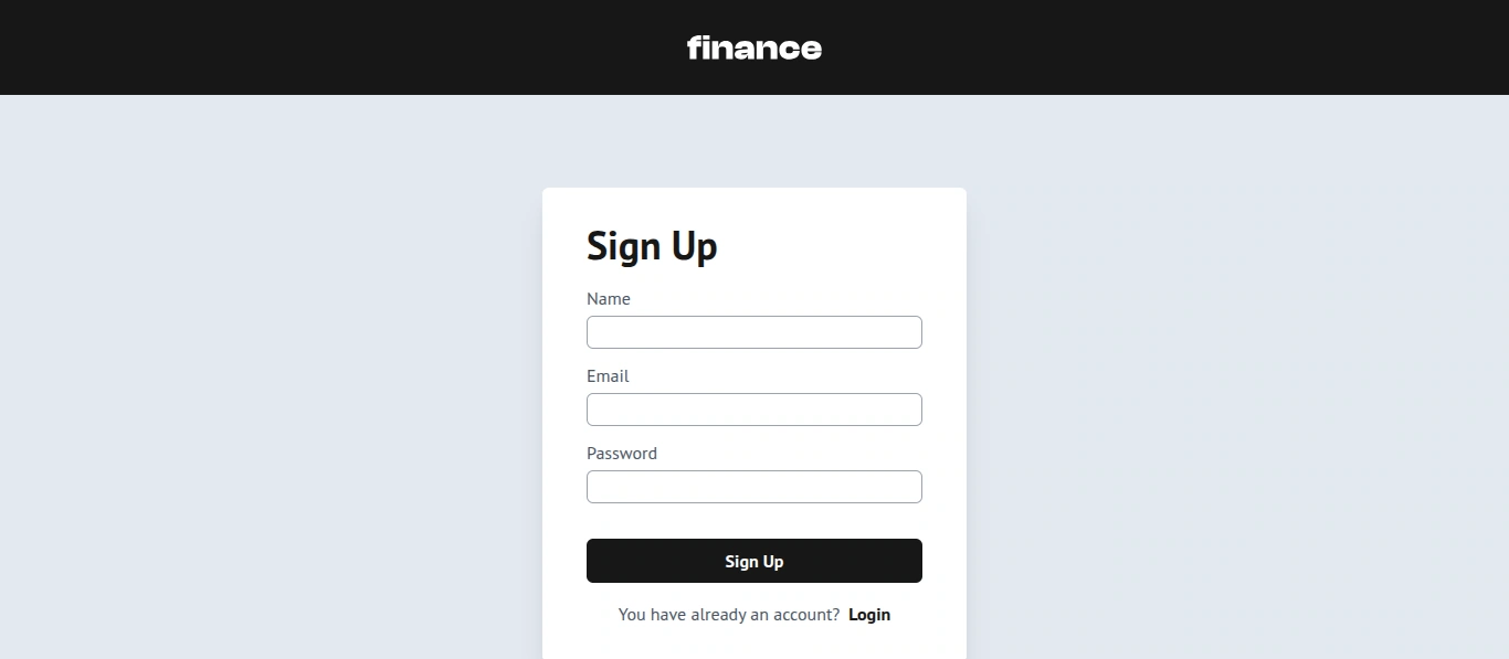 Finance App 1